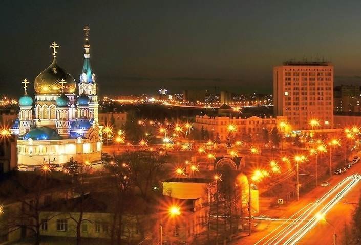 Ночной Омск