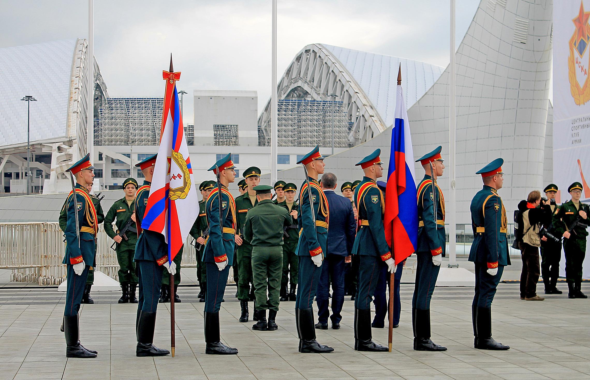 Торжественная церемония приведения к Военной присяге.  