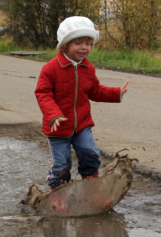 По уши в луже:)
