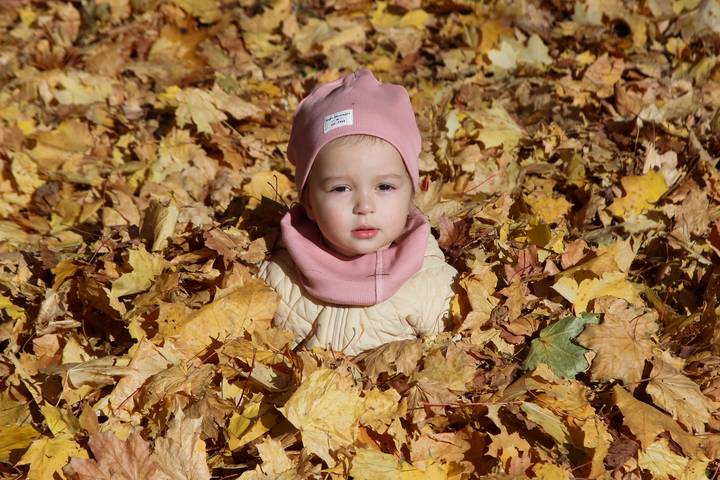 укутанная золотой листвой