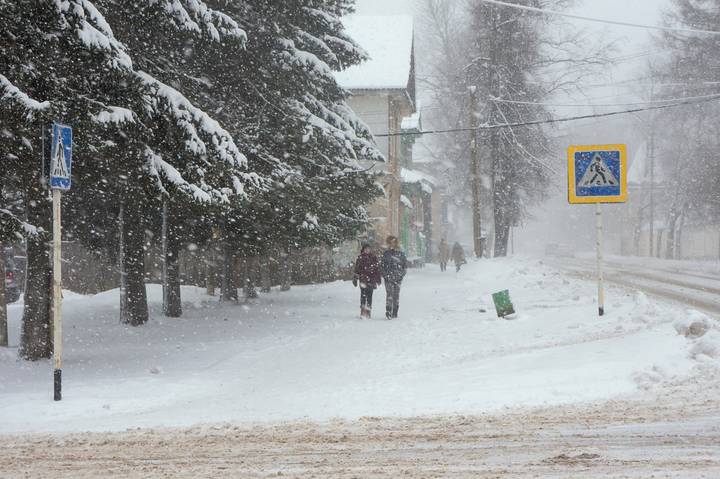 Прогулка в снегопад
