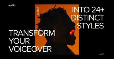 Audiio ‘Voices’ может преобразовать ваши озвучки в 24 различных стиля