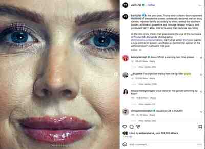 Фотограф защищает свои фотографии пресс-секретаря Каролины Левитт в Vanity Fair