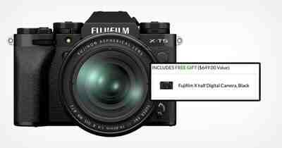 Вы можете получить Fujifilm X half бесплатно при покупке комплекта X-T5