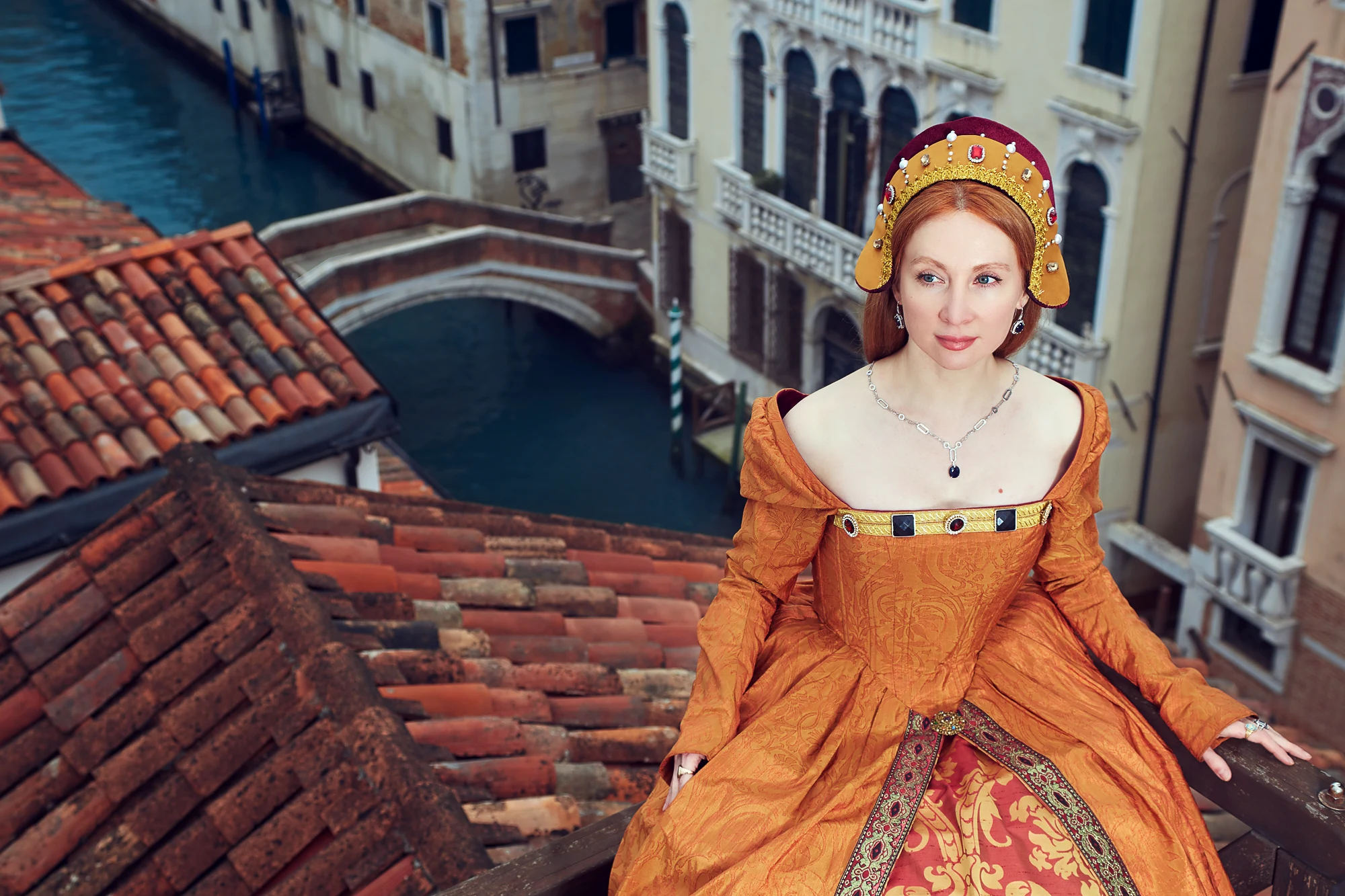 Venetian Carnival costume portrait captured by Photographer in Venice Antonio Jarosso