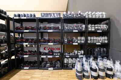 Редкий взгляд на удивительную комнату с оборудованием Canon на Зимних Олимпийских играх в Милане