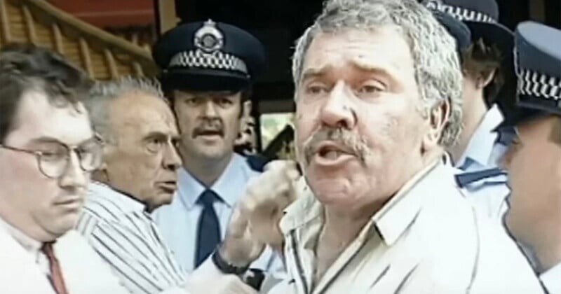 Джек Карлсон в момент ареста