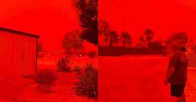 Апокалиптические сцены в Австралии: Небо стало красным