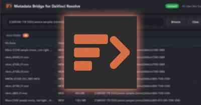 EvrBridge предлагает автоматизированные рабочие процессы для метаданных камер в DaVinci Resolve