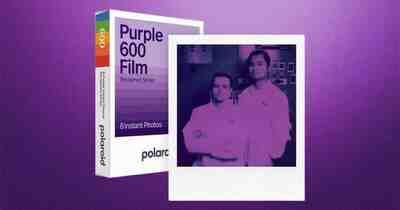 Ограниченная серия фиолетовой пленки Polaroid дарит вторую жизнь отходам