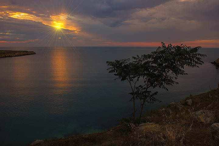 Море. Закат