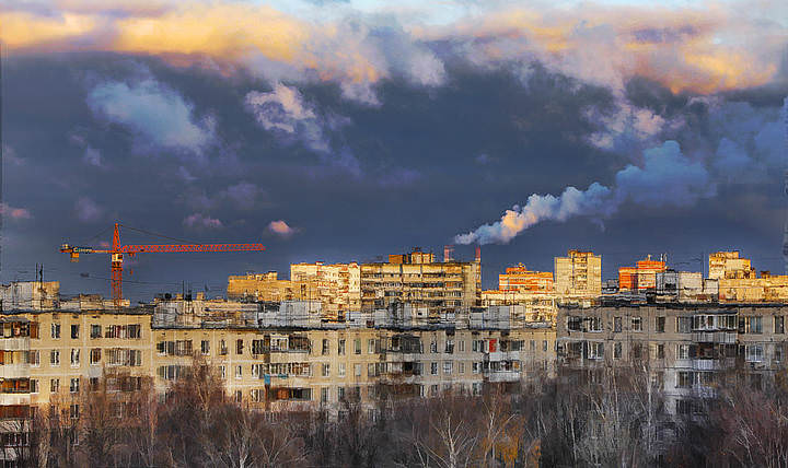 утро спального района