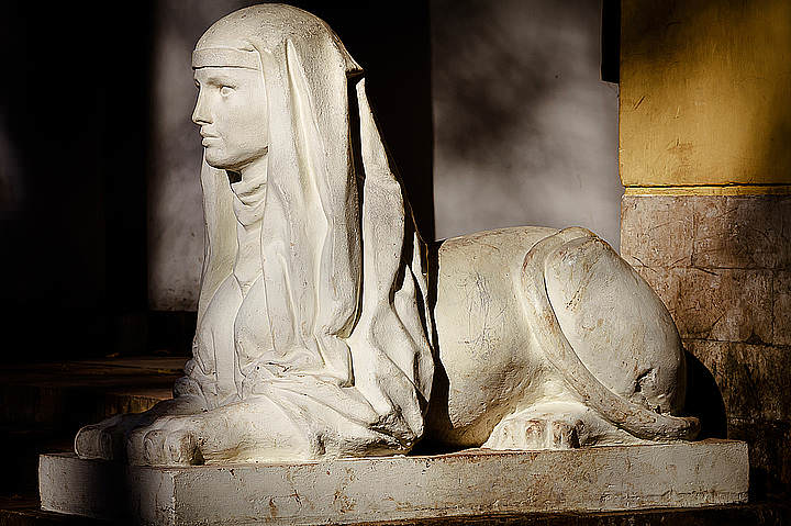 Woman in stone