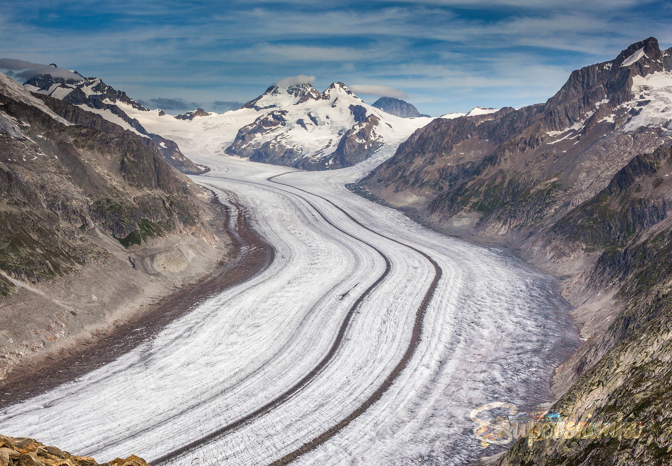 Ледник Aletsch Glacier