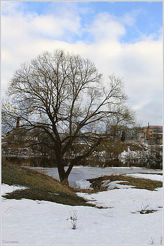 в марте