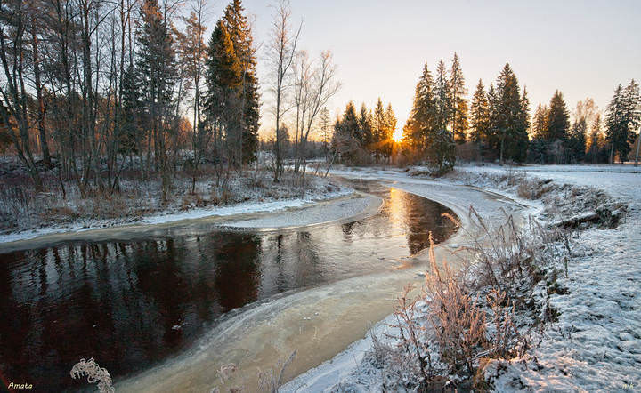 Amata, small Latvian river