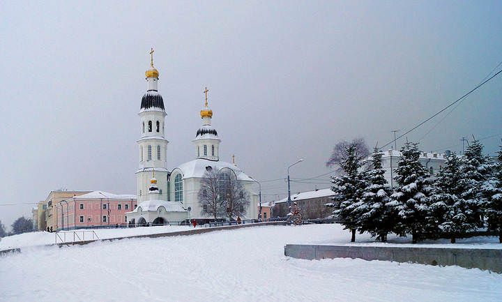 архангельск.04.02.2014 .075.Успенская церковь.