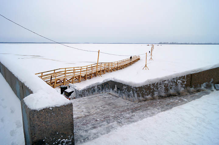 Архангельск.Переправа на Кегостров.13.02.2014.