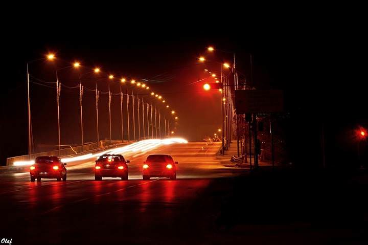 In the dark...