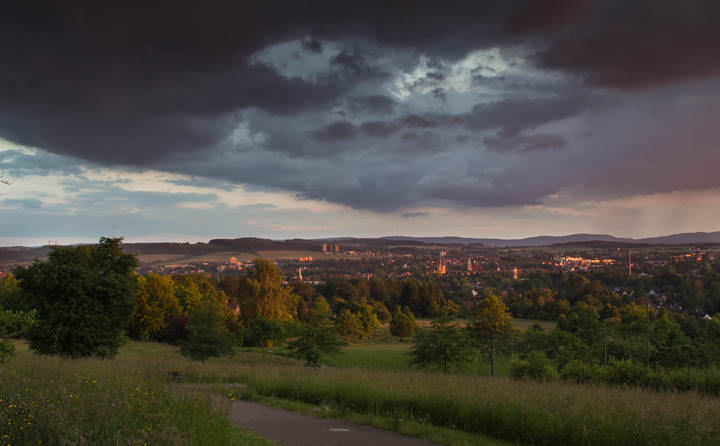 предгрозовой закат