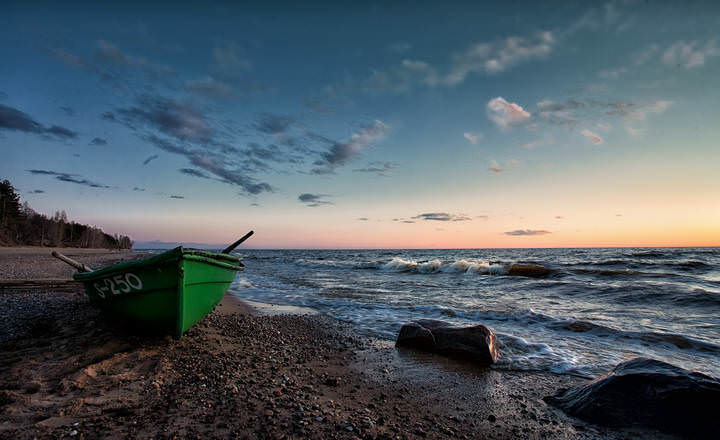 Springtime sunset