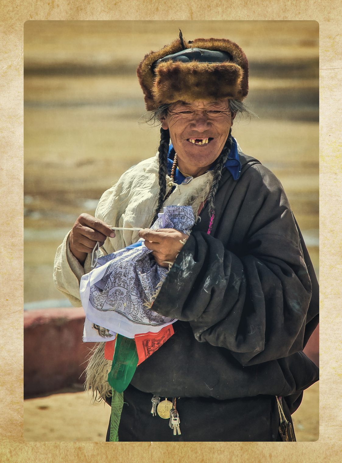 Довольный человек с Тибета.