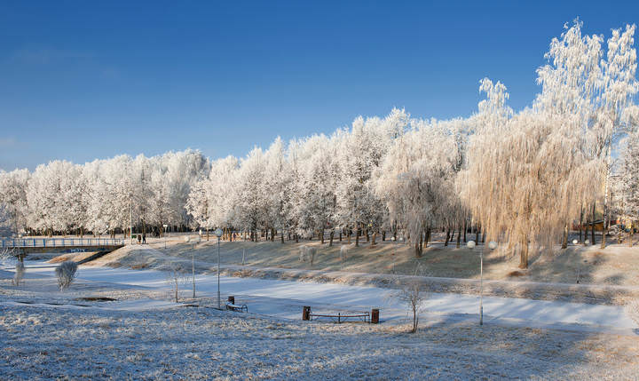 Городская зима