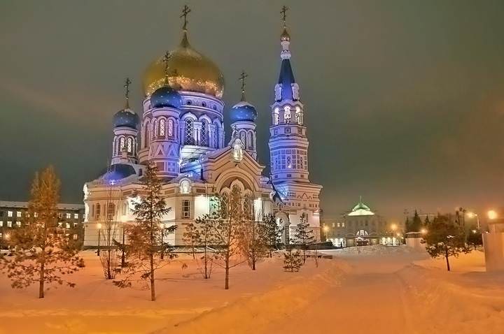 Ночной Омск