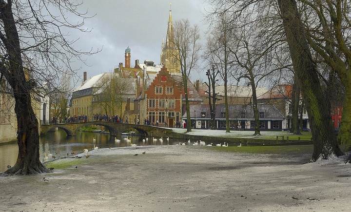 Winter in Bruges.