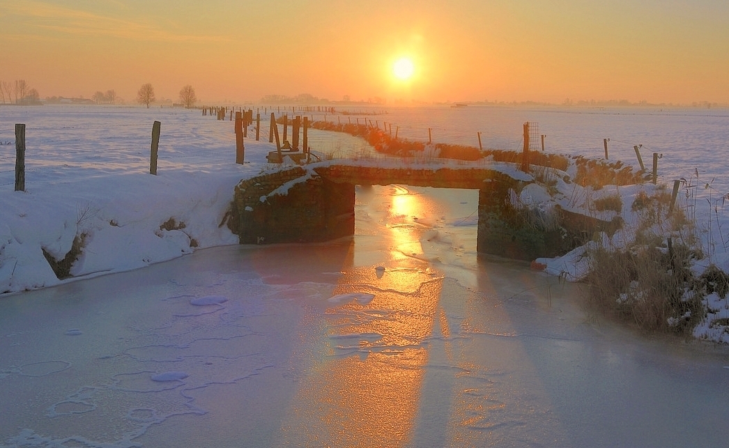 A wintermorning in Lampernisse.