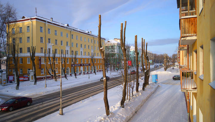 северодвинск04.02.15.Проспект ленина.