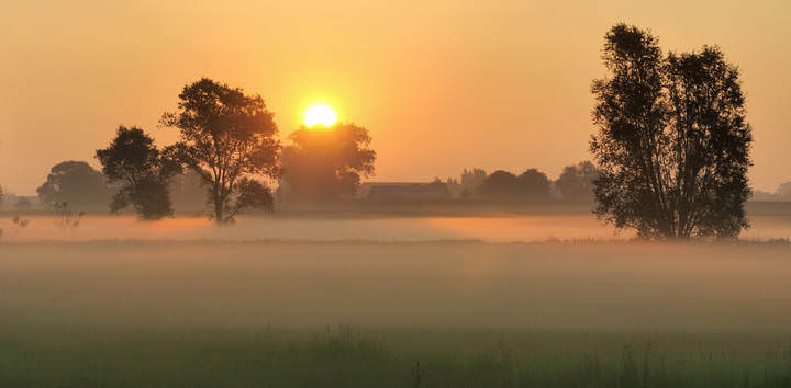 A carpet of fog.