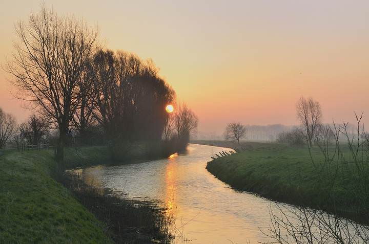 A sunny morning.
