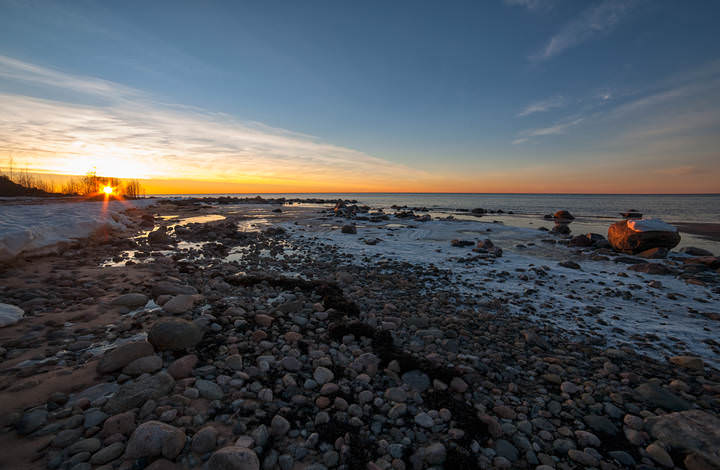 Stony sunset 
