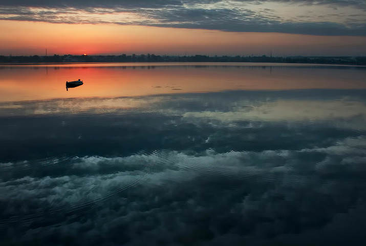  А ниже, только облака и вечер....