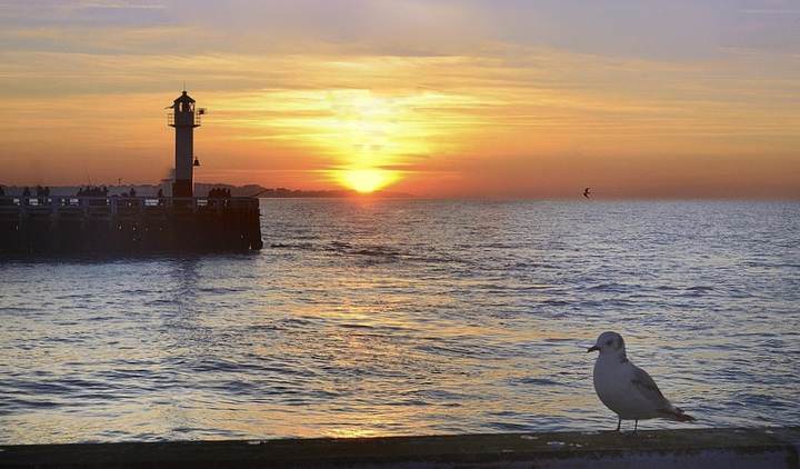 The North Sea in Nieuwpoort.