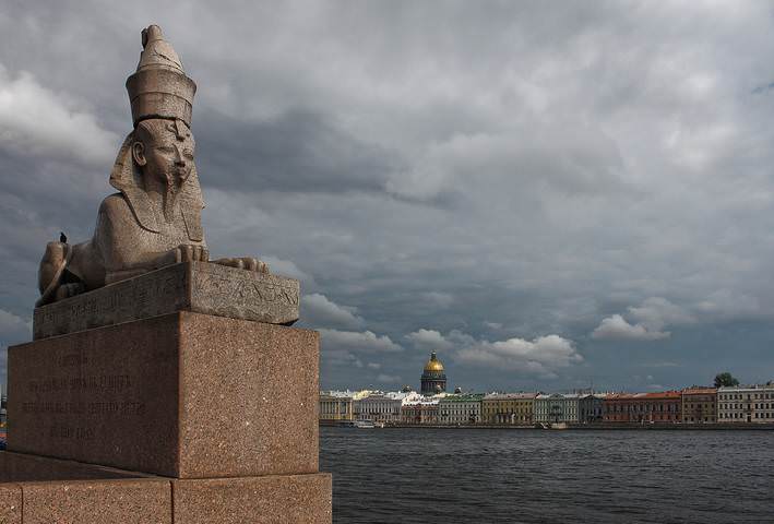 Сфинкс в питере на набережной фото