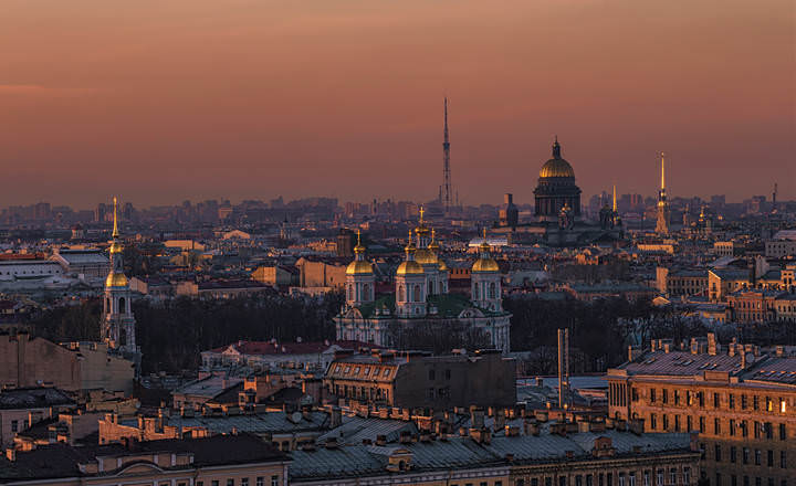 закат над Питером
