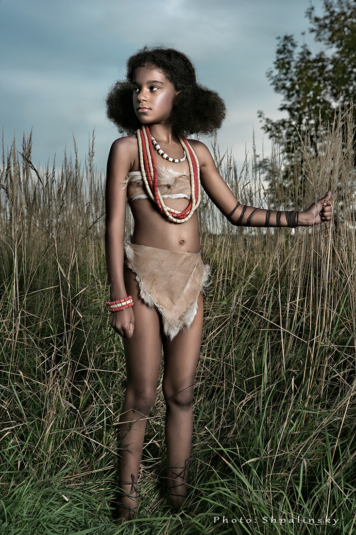  Портрет африканской девочки.
