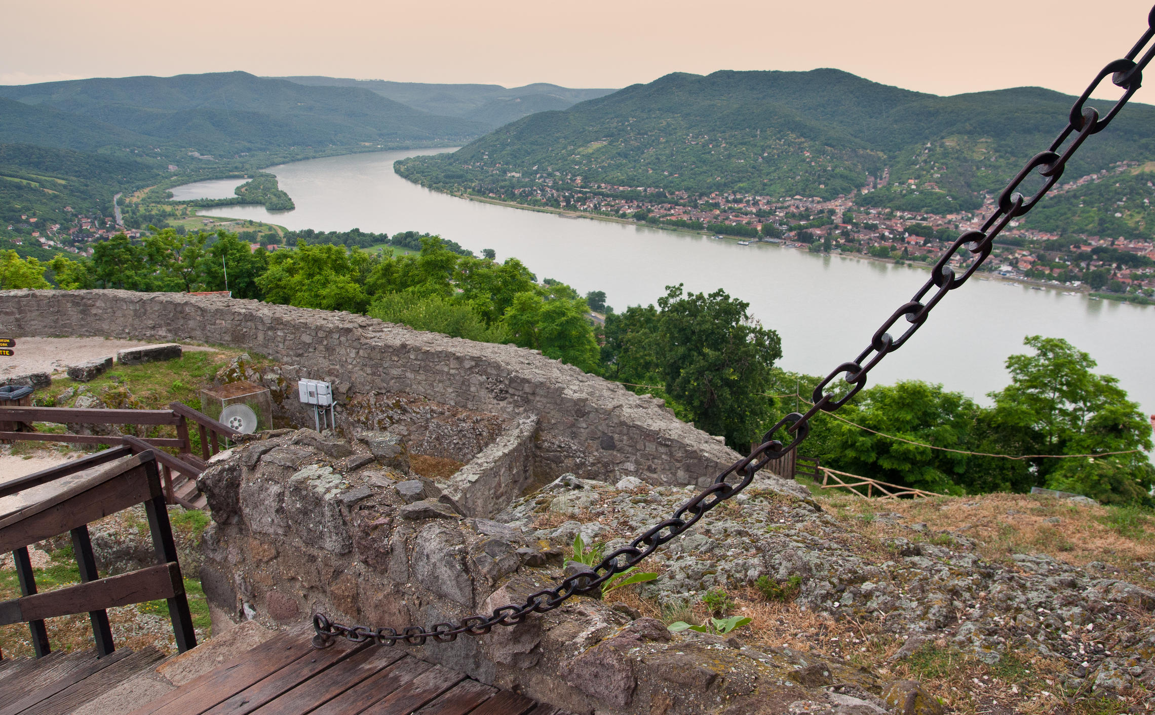 Вид на Дунай из Вишеградской крепости