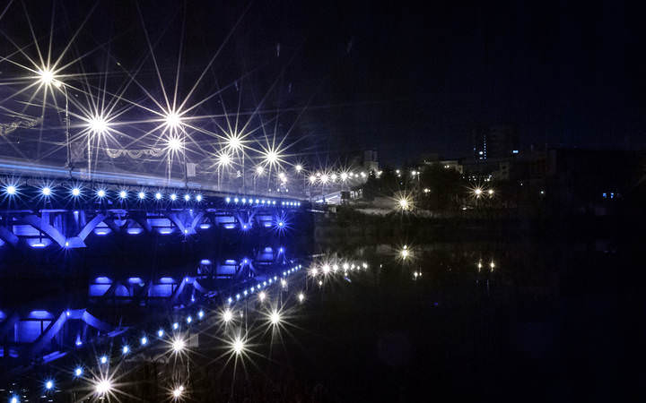 в синих тонах