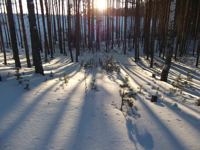 На закате
