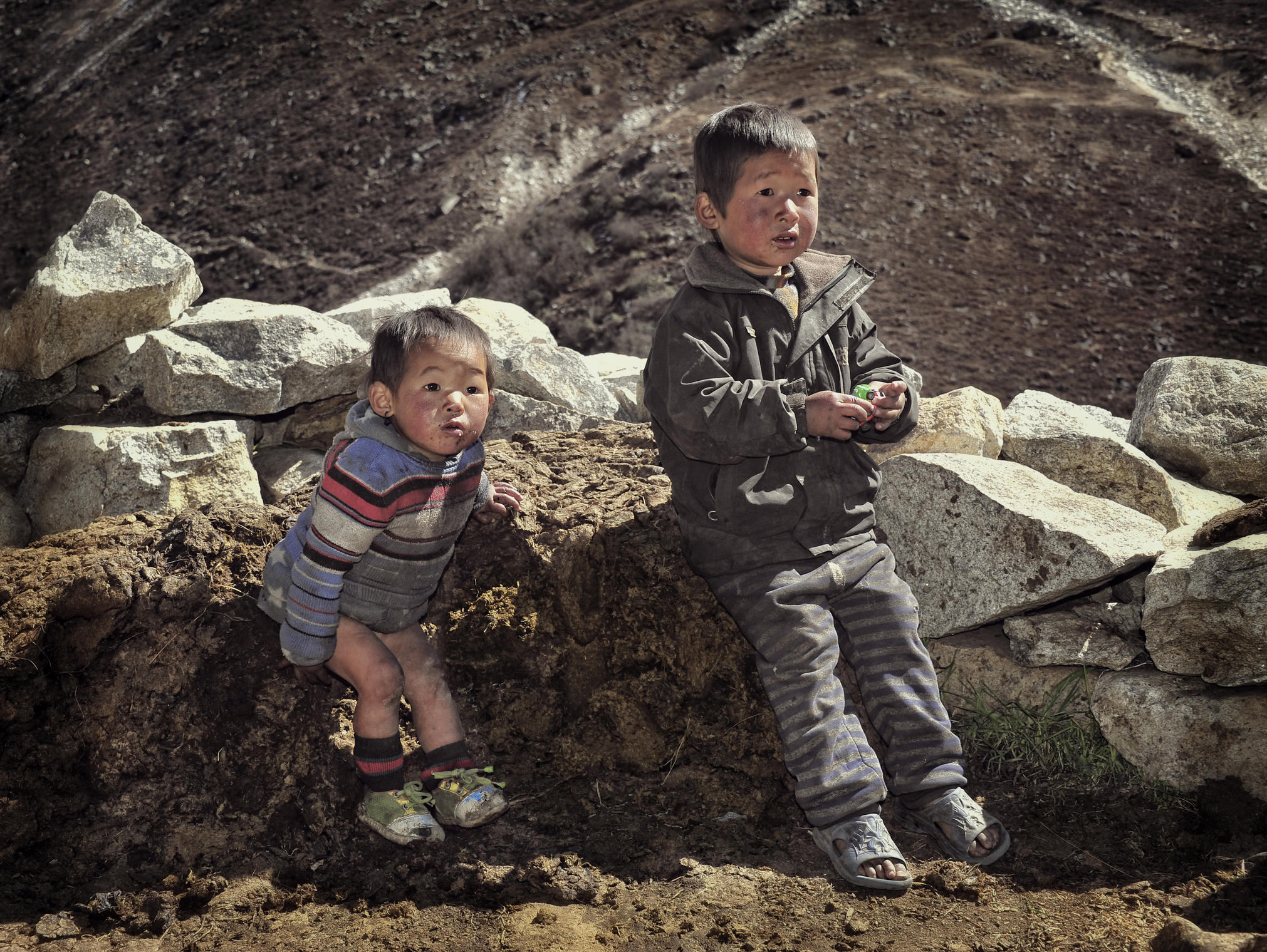 Дети в горах