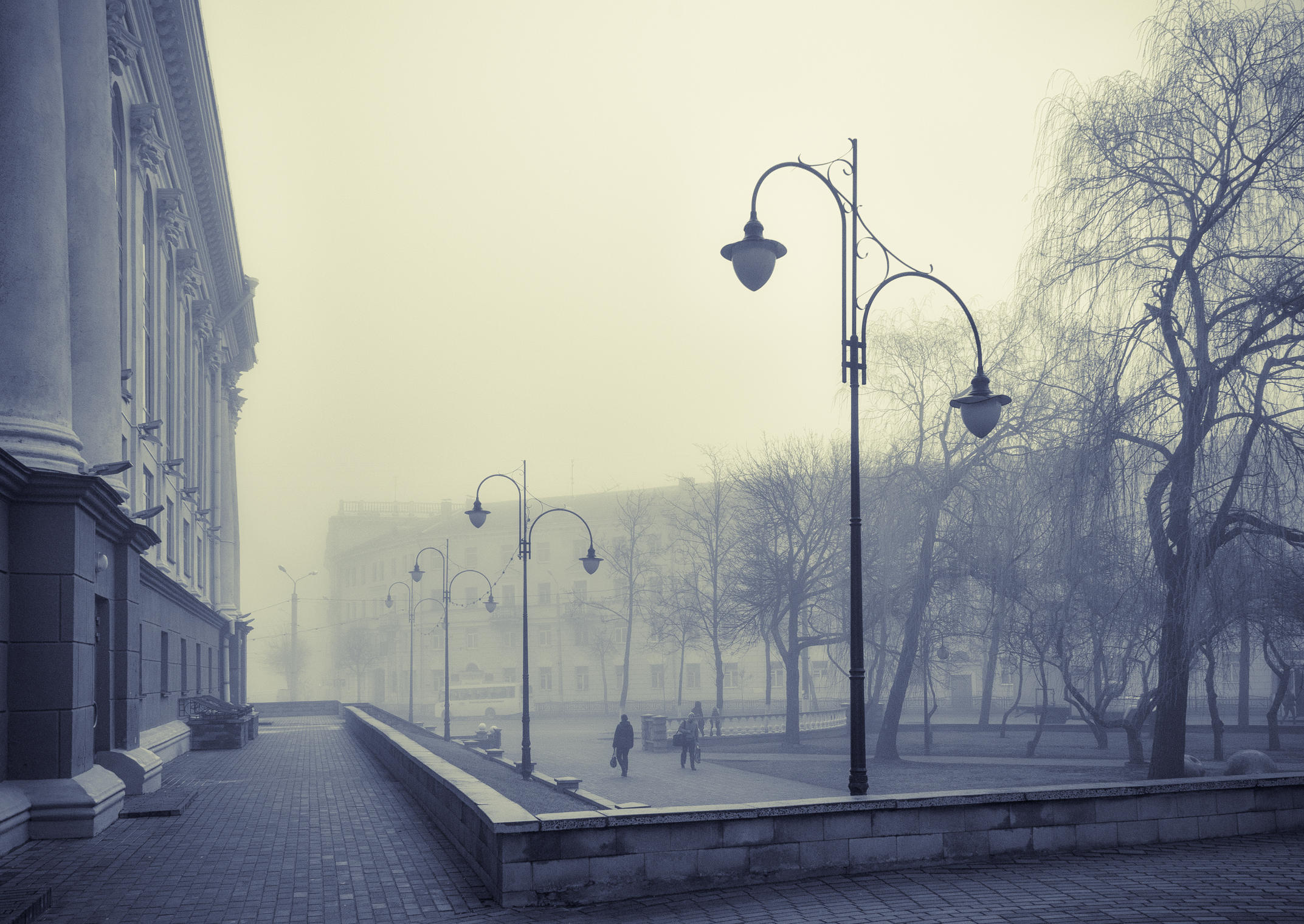 Туман в городе...