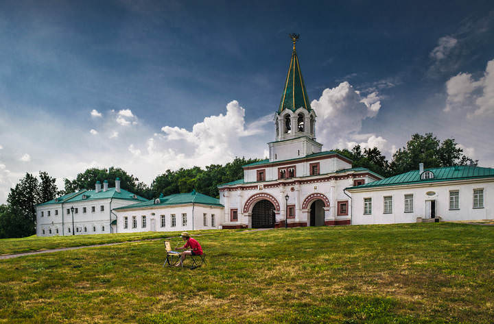 Рисуя Храм Вознесения...