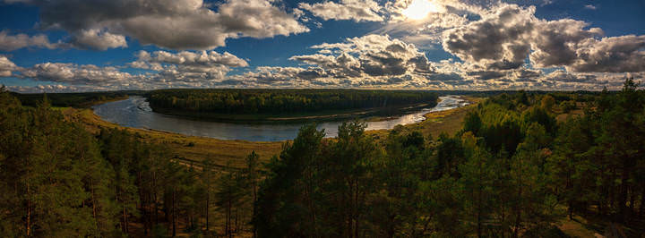 high above the Daugava