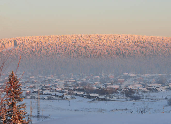 Морозное зимнее утро