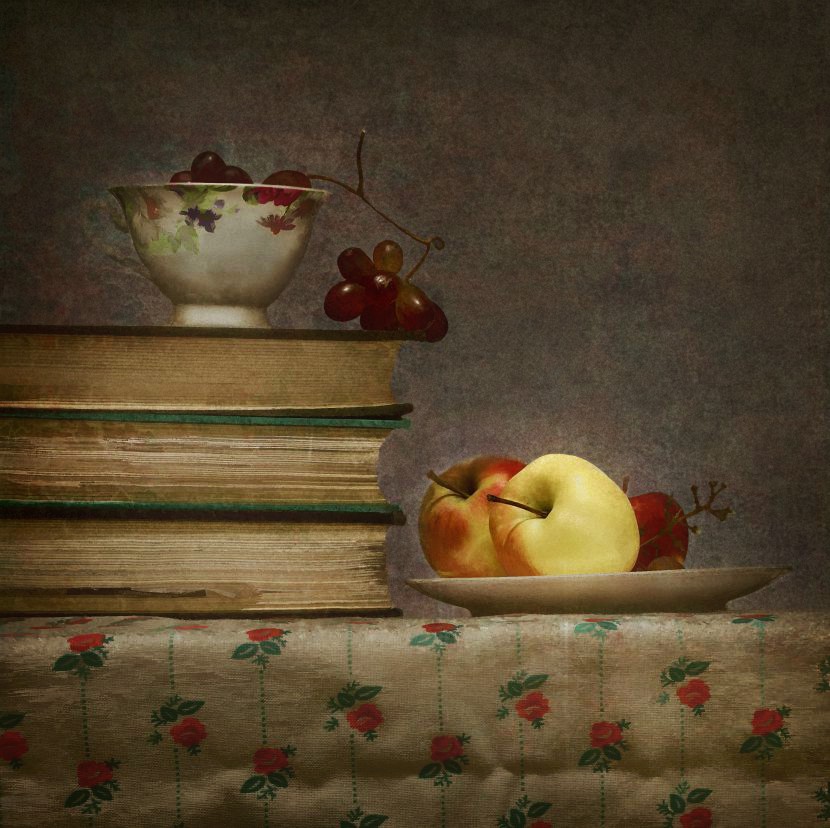 яблоки и виноград
