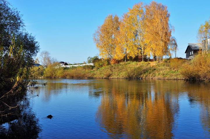 Река Иньва. Осень...