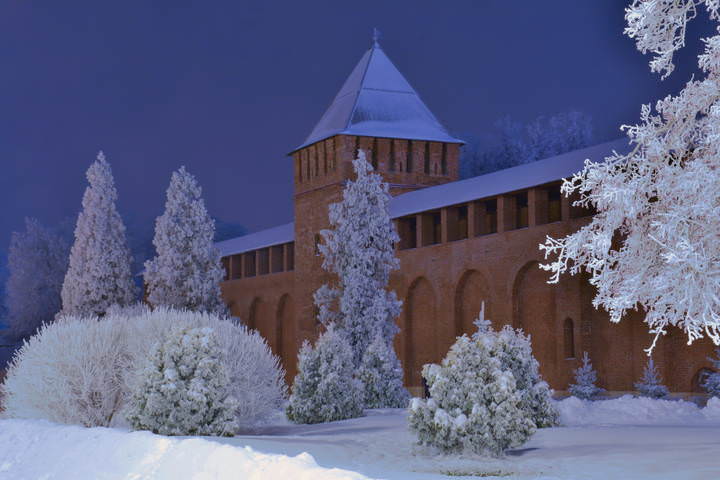 Смоленск. Крещенская ночь.